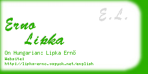 erno lipka business card
